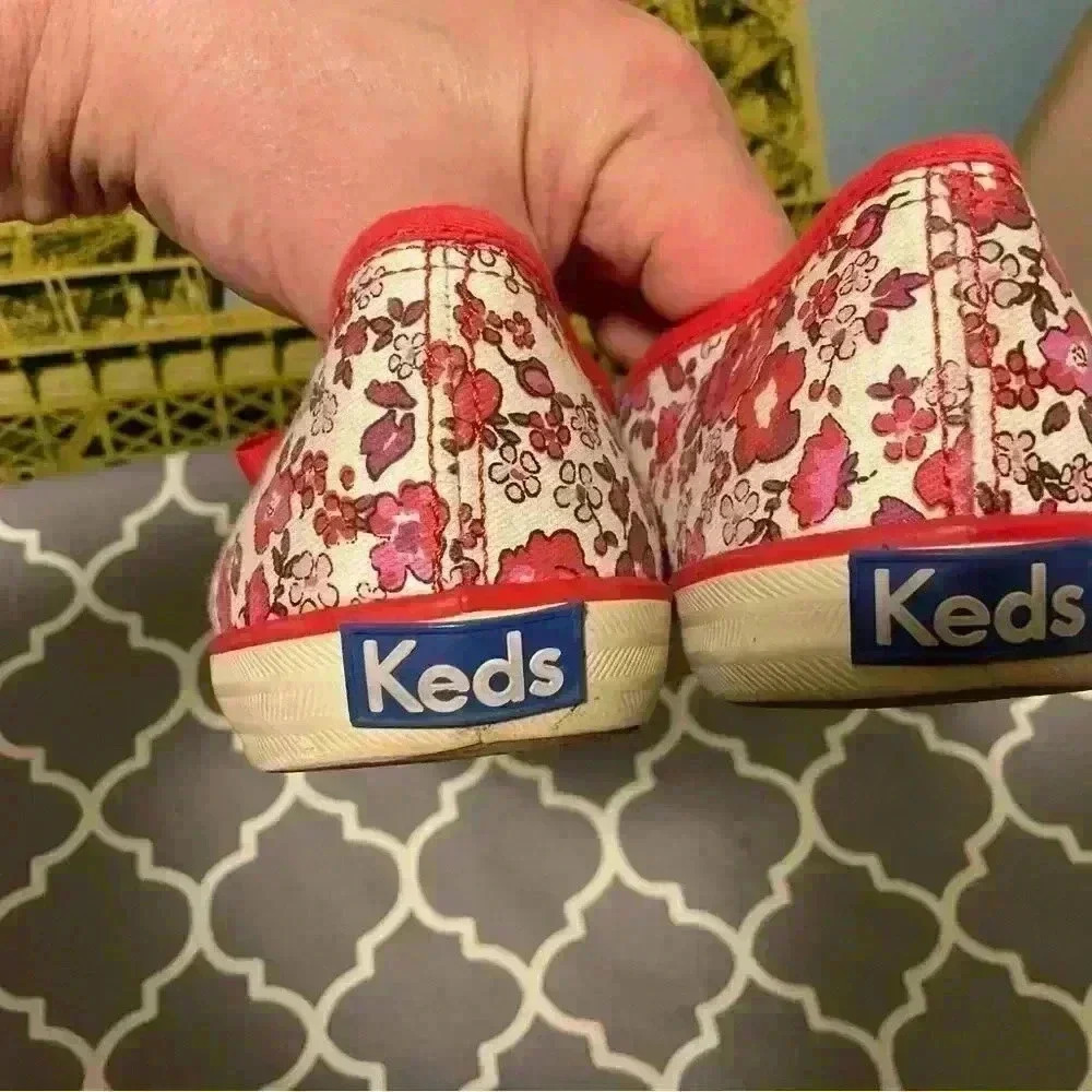 COPY - Keds floral flowers red white sz.8.5/39.5 - Picture 4 of 6